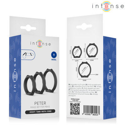 INTENSE - PETER CONJUNTO DE 3 ANÉIS PENIANOS MODELO 9 - D-245148 - Dona Pimenta