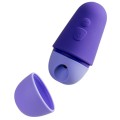 ROMP - FREE ESTIMULADOR CLITORIAL GRÁTIS COM TAMPA, 10 NÍVEIS, RECARREGÁVEL, ROXO - D-245872 - Dona Pimenta