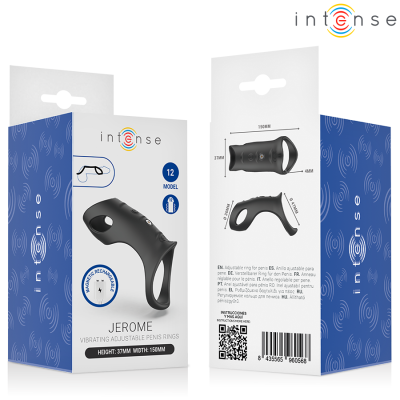 INTENSE - JEROME ANEL PENIANO VIBRATÓRIO AJUSTÁVEL MODELO 12 - D-245151 - Dona Pimenta
