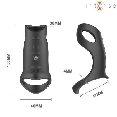 INTENSE - JEROME ANEL PENIANO VIBRATÓRIO AJUSTÁVEL MODELO 12 - D-245151 - Dona Pimenta