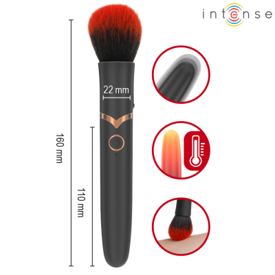 INTENSE - EMILIA ESCOVA VIBRATÓRIA AQUECIDA 16 CM - D-245173 - Dona Pimenta