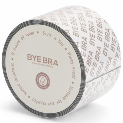 BYE-BRA - BODY TAPE DOUBLE SIDED CINTA DE DOBLE CARA BEIGE TALLA ÚNICA 5 x 500 CM - D-245478 - Dona Pimenta