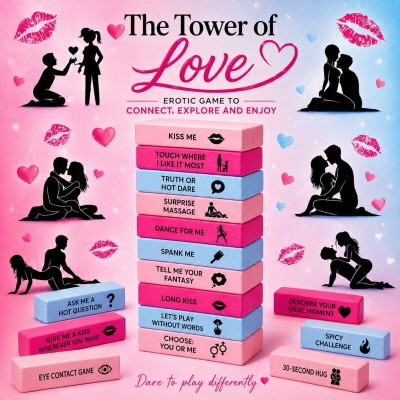 DIABLO PICANTE - JOGO DA TORRE DO AMOR - VERSÃO EM INGLÊS - D-245894 - Dona Pimenta