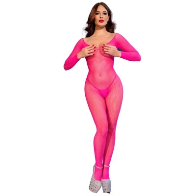 CHILIROSE - CR 4894 MEIA-CALÇA DE MALHA ROSA NEON P/M - D-245936 - Dona Pimenta
