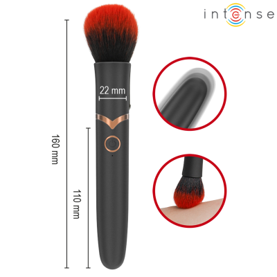 INTENSE - EMILIA ESCOVA VIBRATÓRIA AQUECIDA 16 CM - D-245173 - Dona Pimenta