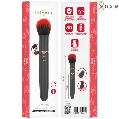 INTENSE - EMILIA ESCOVA VIBRATÓRIA AQUECIDA 16 CM - D-245173 - Dona Pimenta
