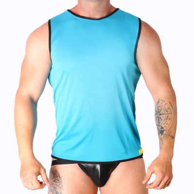 CAMISETA AZUL MASCULINA S/M - D-233410 - Dona Pimenta