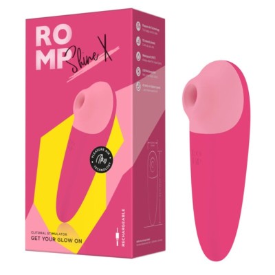ROMP - SHINE X SUCÇÃO CLITORIAL 10 NÍVEIS ROSA - D-245868 - Dona Pimenta