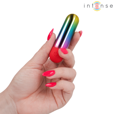 INTENSE - DEBBIE RAINBOW CLITORIS VIBRATÓRIO BULLET - D-245696 - Dona Pimenta