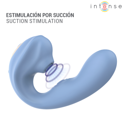 INTENSE - GINA - ESTIMULADOR CLITORIAL MULTIFUNCIONAL AZUL - D-246251 - Dona Pimenta