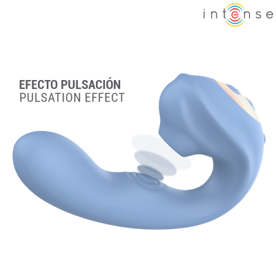 INTENSE - GINA - ESTIMULADOR CLITORIAL MULTIFUNCIONAL AZUL - D-246251 - Dona Pimenta