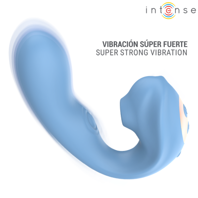 INTENSE - GINA - ESTIMULADOR CLITORIAL MULTIFUNCIONAL AZUL - D-246251 - Dona Pimenta