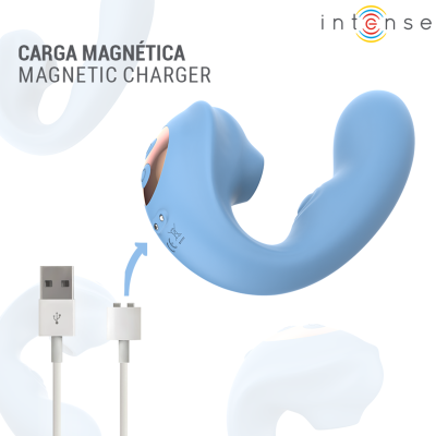 INTENSE - GINA - ESTIMULADOR CLITORIAL MULTIFUNCIONAL AZUL - D-246251 - Dona Pimenta