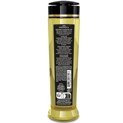 SHUNGA - ÓLEO DE MASSAGEM ORGÂNICO COM AROMA DE FRAMBOESA 240 ML - D-246256 - Dona Pimenta