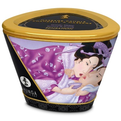 SHUNGA - VELA DE MASSAGEM LAVANDA 170 ML - D-246258 - Dona Pimenta