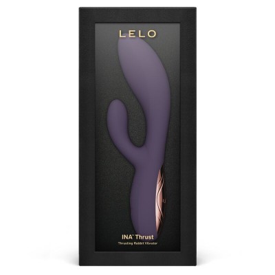 LELO - INA THRUST RABBIT VIBRADOR DE EMPURRA ROXO - D-246219 - Dona Pimenta