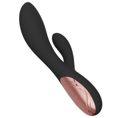 LELO - INA THRUST RABBIT VIBRADOR DE EMPURRAÇÃO PRETO - D-246220 - Dona Pimenta