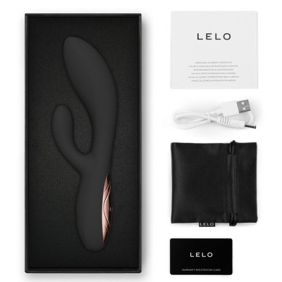 LELO - INA THRUST RABBIT VIBRADOR DE EMPURRAÇÃO PRETO - D-246220 - Dona Pimenta
