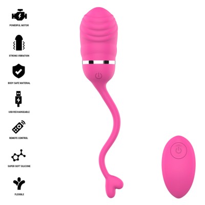 INTENSE - SOOKIE OVO VIBRATÓRIO COM CONTROLE REMOTO ROSA - D-245694 - Dona Pimenta