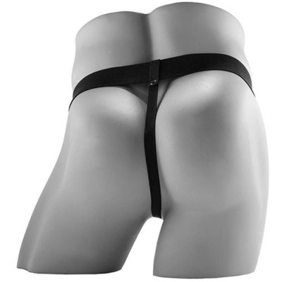 FETISH FANTASY SERIES  - STRAP-ON VIBRATÓRIO REALISTA COM BOLAS 17,8 CM - D-246184 - Dona Pimenta