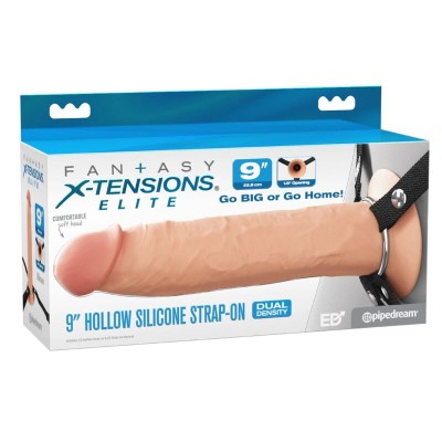 FANTASY X-TENSIONS - ELITE REALISTIC HOLLOW STRAP-ON 24.1 CM - D-246209 - Dona Pimenta