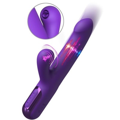 FANTASY FOR HER - SUPER SONIX THRUSTER RABBIT VIBRATOR ROXO - D-246193 - Dona Pimenta