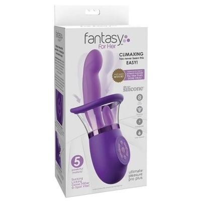 FANTASY FOR HER - VIBRADOR RABBIT PRO PLUS ULTIMATE PLEASURE ROXO 20,3 CM - D-246198 - Dona Pimenta