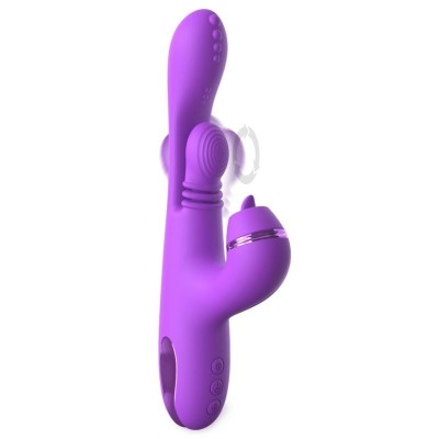 FANTASY FOR HER - VIBRADOR COELHO INTIMOTION PULSE PRO VIBE ROXO - D-246199 - Dona Pimenta