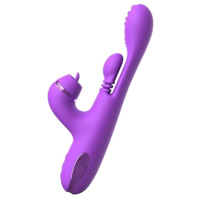 FANTASY FOR HER - VIBRADOR COELHO INTIMOTION PULSE PRO VIBE ROXO - D-246199 - Dona Pimenta