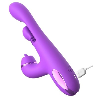 FANTASY FOR HER - VIBRADOR COELHO INTIMOTION PULSE PRO VIBE ROXO - D-246199 - Dona Pimenta
