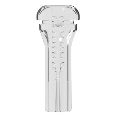 PDX ELITE - VIEWTUBE PLUS STROKER TRANSPARENTE COM ADERÊNCIA FÁCIL E VERSÁTIL 21 CM - D-246203 - Dona Pimenta
