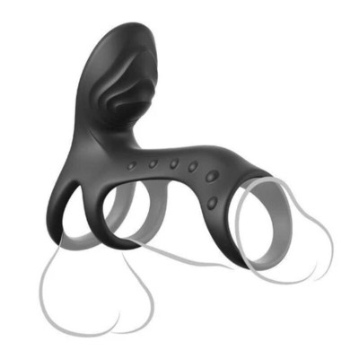 FANTASY C-RINGZ - ULTIMATE COUPLES CAGE PRO ANEL PENIANO VIBRATÓRIO 19,5 CM - D-246208 - Dona Pimenta