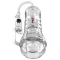 PDX ELITE - VIEWTUBE VAC XXL TRANSPARENTE STROKER COM BOMBA DE SUCÇÃO 27,3 CM - D-246205 - Dona Pimenta