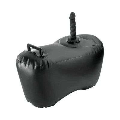 FETISH FANTASY SERIES - SOFÁ INFLÁVEL BODY DOCK COM DILDO 69,2 CM PRETO - D-246191 - Dona Pimenta