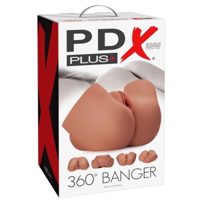 PDX PLUS - MASTURBADOR REALISTA 360° COM MOVIMENTO DE BUNDA E VAGINA - D-246186 - Dona Pimenta