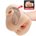 PDX PLUS - DUPLO PUUNDER VIBRATÓRIO COM APERTO E ESTIMULAÇÃO LEVE 20,5 CM - D-246187 - Dona Pimenta