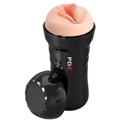 PDX EXTREME - MASTURBADOR AUTOLUBRIFICADO REALISTA COM LÁBIOS SUPER DELICIOSOS - D-246188 - Dona Pimenta