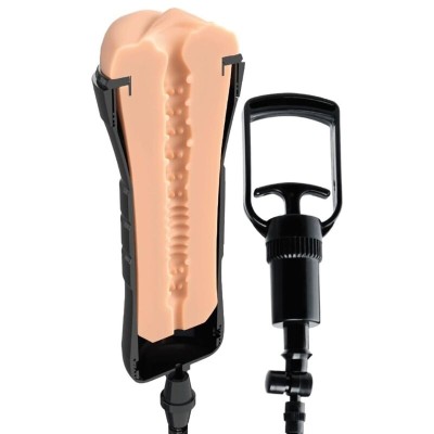 PDX EXTREME - WET PUSSIES SUPER SUCKER XXL LIGHT VAGINA STROKER COM SUCÇÃO 27,3 CM - D-246206 - Dona Pimenta