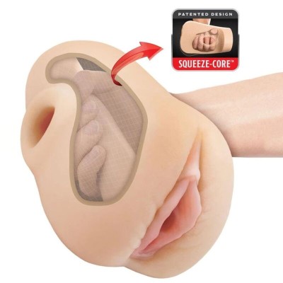 PDX PLUS - VAGINA REALISTA, APERTO E EMOÇÃO, 18 CM - D-246211 - Dona Pimenta