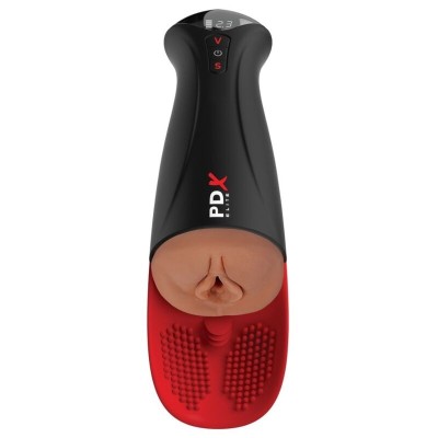 PDX ELITE - FAP-O-MATIC PRO XL VIBRATÓRIO AUTOMÁTICO MARROM 34,9 CM - D-246194 - Dona Pimenta