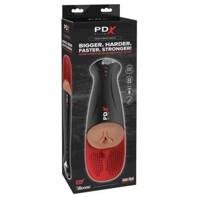 PDX ELITE - FAP-O-MATIC PRO XL VIBRATÓRIO AUTOMÁTICO MARROM 34,9 CM - D-246194 - Dona Pimenta