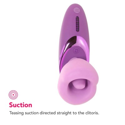 FANTASY FOR HER - VIBRADOR SUGIDOR DE PRAZER ROXO - D-246182 - Dona Pimenta
