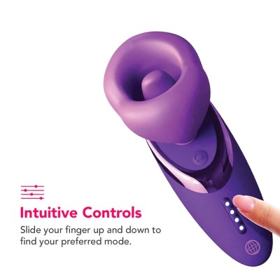 FANTASY FOR HER - VIBRADOR SUGIDOR DE PRAZER ROXO - D-246182 - Dona Pimenta