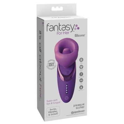 FANTASY FOR HER - VIBRADOR SUGIDOR DE PRAZER ROXO - D-246182 - Dona Pimenta