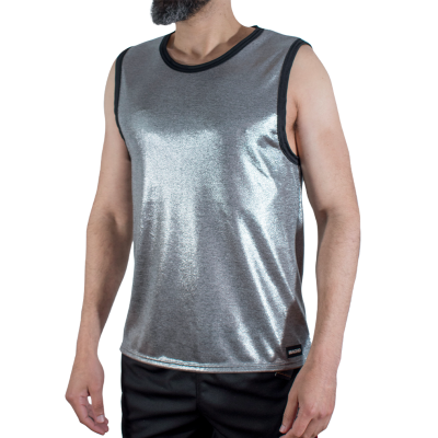 MACHO - CAMISETA COM GLITTER FINO TAMANHO S/M - D-245783 - Dona Pimenta