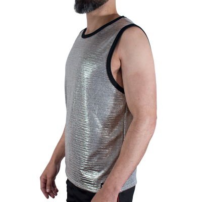MACHO - CAMISETA COM GLITTER FINO TAMANHO S/M - D-245785 - Dona Pimenta