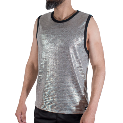 MACHO - CAMISETA COM GLITTER FINO TAMANHO S/M - D-245785 - Dona Pimenta