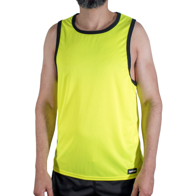 MACHO - CMV001 CAMISETA AMARELA DE GINÁSTICA TAMANHO P/M - D-245839 - Dona Pimenta
