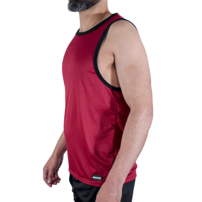 MACHO - CMV003 CAMISETA DE GINÁSTICA MARROM TAMANHO S/M - D-245843 - Dona Pimenta
