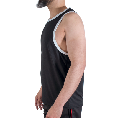 MACHO - CMV004 CAMISETA PRETA DE GINÁSTICA TAMANHO S/M - D-245845 - Dona Pimenta